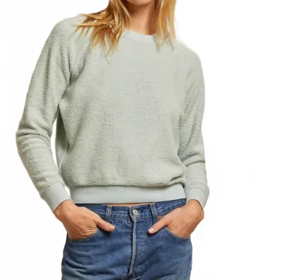 Perfectwhitetee Ziggy Inside Out Fleece Sweatshirt 2 In Fresh Mint In Multi