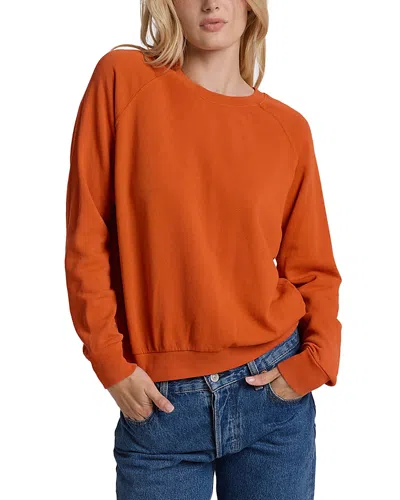 Perfectwhitetee S Alexi French Terry Raglan Sleeve Top In Orange