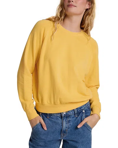 Perfectwhitetee S Alexi French Terry Raglan Sleeve Top In Orange