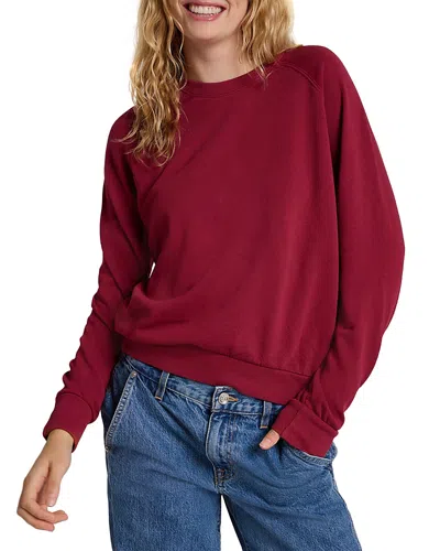 Perfectwhitetee S Alexi French Terry Raglan Sleeve Top In Brown