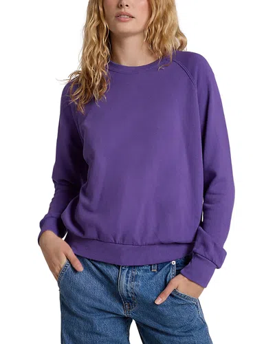 Perfectwhitetee S Alexi French Terry Raglan Sleeve Top In Purple
