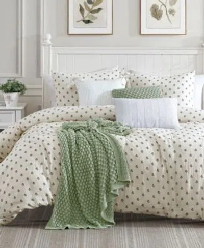 Peri Home Block Print Gauze Comforter Sets In Cream