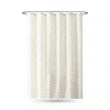 Peri Home Block Print Gauze Shower Curtain In Neutral