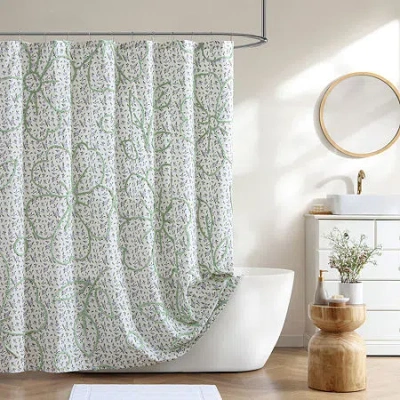 Peri Home Blueberry Chenille Shower Curtain