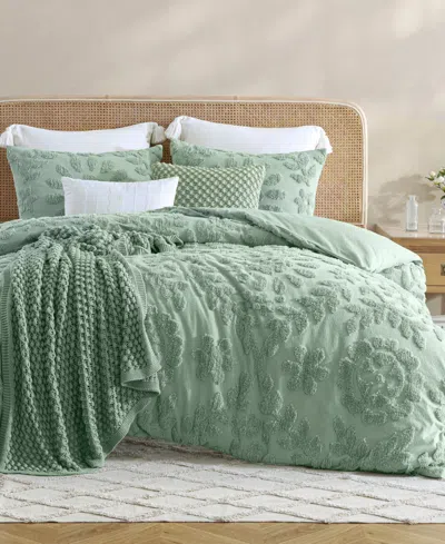 Peri Home Chenille Laurel 3-pc. Comforter Set, Full/queen In Sage