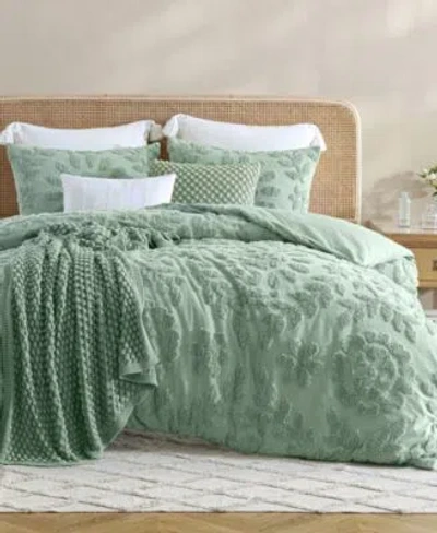 Peri Home Chenille Laurel Duvet Cover Sets In Sage
