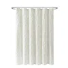Peri Home Chenille Laurel Shower Curtain In White