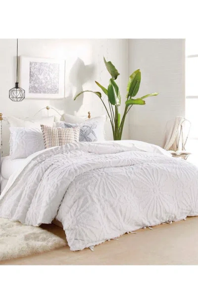 Peri Home Chenille Medallion Duvet & Sham Set In White