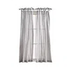 Peri Home Cotton Sheer 108 X 50 Tie Tab Window Panel, Pair In Silver