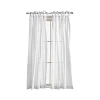 Peri Home Cotton Sheer 84 X 50 Tie Tab Window Panel, Pair In White
