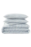 Peri Home Ikat Eyelet Comforter & Shams Set In Blue