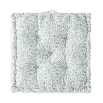Peri Home Floral Decorative Floor Cushion In Green