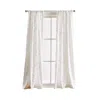 Peri Home Gates Tufted Chenille 108 X 50 Poletop Window Panel, Pair In Winter White