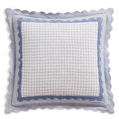 Peri Home Gingham Scallop Decorative Pillow, 20 X 20 In Multi