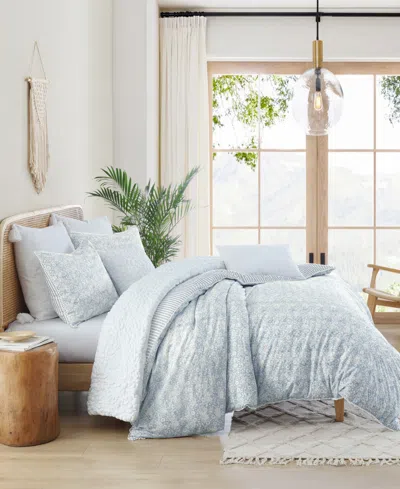 Peri Home Ikat Eyelet 3-pc. Comforter Set, King In Blue
