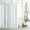 Peri Home Lattice Shower Curtain In White