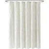 Peri Home Laurel Chenille Shower Curtain In White