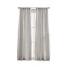 Peri Home Linen 84 X 50 Back Tab Lined Window Panel, Pair In Silver