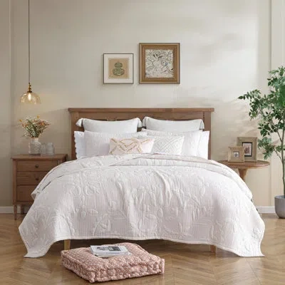 Peri Home Medallion Floral Quilt Set Blush