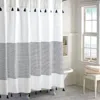 Peri Home Panama Stripe Shower Curtain In Navy