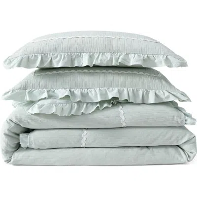 Peri Home Rene Ruffle Comforter & Shams Set In Green