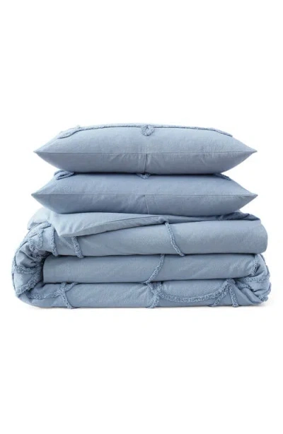 Peri Home Retro Scroll Comforter & Shams Set In Blue