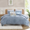 Peri Home Retro Scroll Comforter Set Blue In Blue