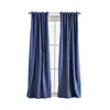Peri Home Sanctuary 84 X 50 Back Tab Lined Window Panel, Pair In Indigo