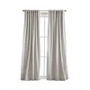 Peri Home Sanctuary Set Of 2 Linen Window Panels In Silver