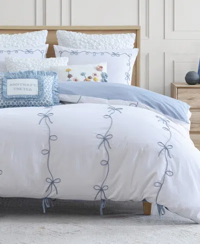 Peri Home Sasha Bows 3-pc. Comforter Set, Full/queen In Blue