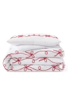 Peri Home Sasha Bows Comforter & Sham Set In Red