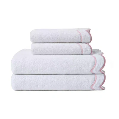 Peri Home Scallop 4-pc. Bath Towel Set In Pink