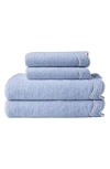 Peri Home Scallop 4-piece Towel Set In Blue