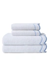 Peri Home Scallop 4-piece Towel Set In White