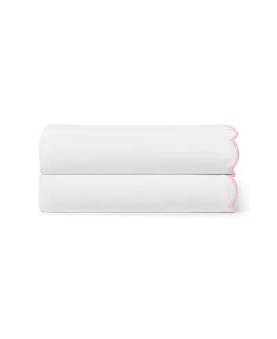 Peri Home Scallop Cotton 2-pc. Pillowcase Pair, King In White