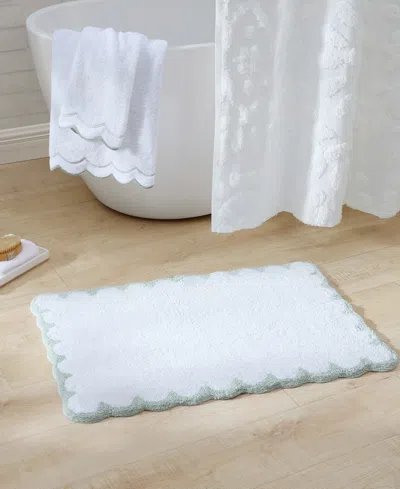 Peri Home Scallop Cotton Bath Rug, 30" X 20" In Multi