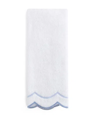 Peri Home Scallop Cotton Hand Towel, 27" X 16" In Blue