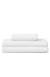 Peri Home Scallop Cotton Sheet Set In Blue