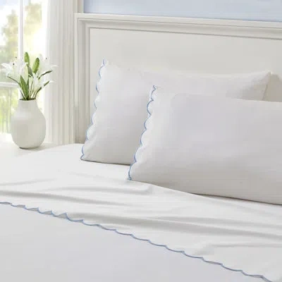 Peri Home Scallop Sheet Set In Blue