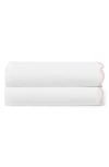 Peri Home Set Of 2 Scallop Cotton Pillowcases In Pink