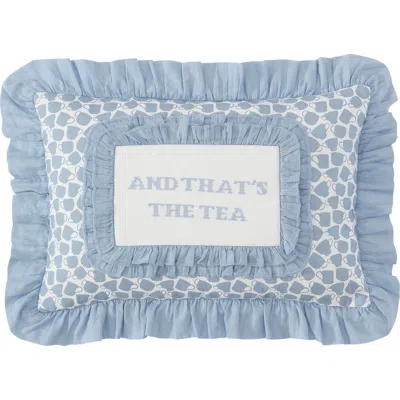 Peri Home The Tea Accent Pillow In Blue