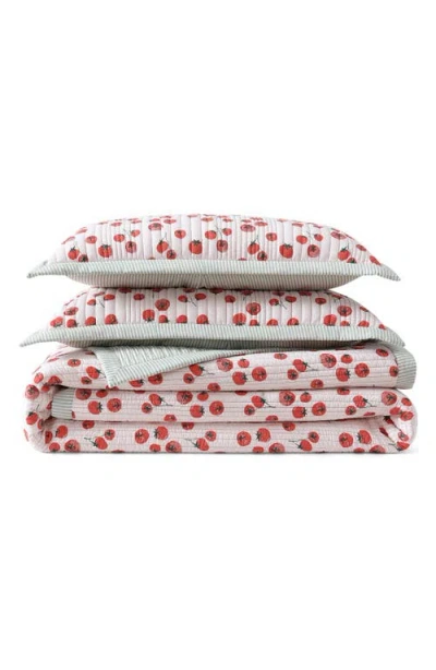 Peri Home Tomayto-tomahto Quilt & Sham Set In Pink Multi