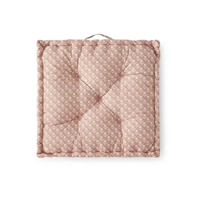 Peri Home Vine Floral 24in X 24in Floor Cushion In Pink
