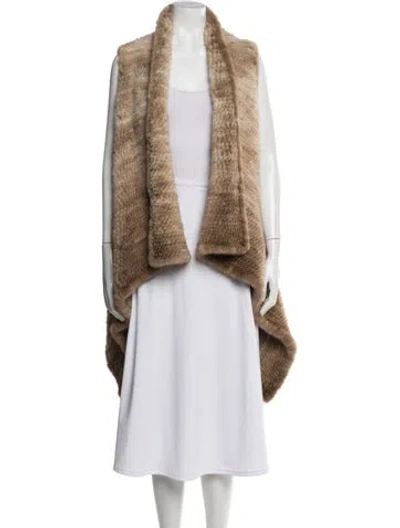 Pre-owned Peri Luxe Vest In Neutral