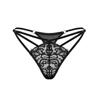 Perilla Women's Black Chance Jewellery Thongs