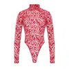 Perilla Women's Kylie Bodysuit Long Red In Red