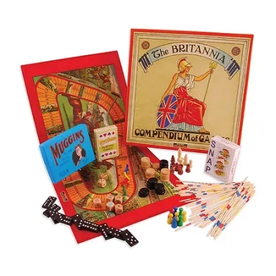 Perisphere & Trylon The Britannia Compendium Of Games Board Game In Red