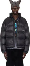 Perks And Mini Black Stream Down Jacket In Black