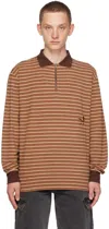 Perks And Mini Brown Realms Polo In Wafer