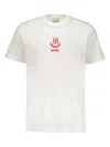 Perks And Mini Crew-neck Logo-embroidered T-shirt In Gray